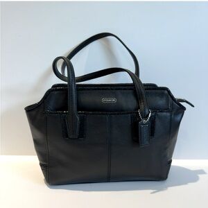 Coach Taylor Leather Bette Mini Tote Crossbody Bag in Black